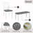 6-Piece Dining Table Set with Bench