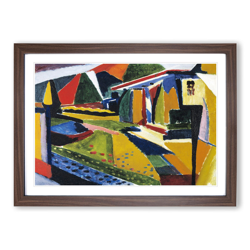Home Garden Vol.1 by Henry Lyman Sayen - Framed Print, 48cm H x 65cm W x 2cm D, Walnut Framed