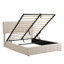 Lit plateforme tapissier avec système de rangement hydraulique - Beige (OLD SKU: LP000211AAA)-835100687-835100675