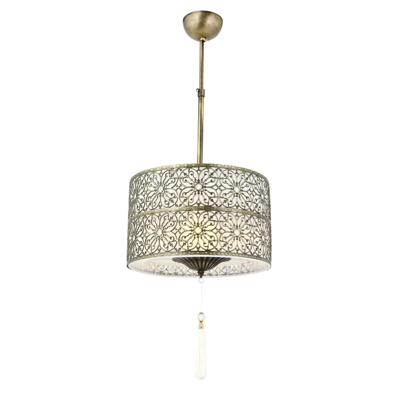 Luminaire suspendu tambour 1 lumière