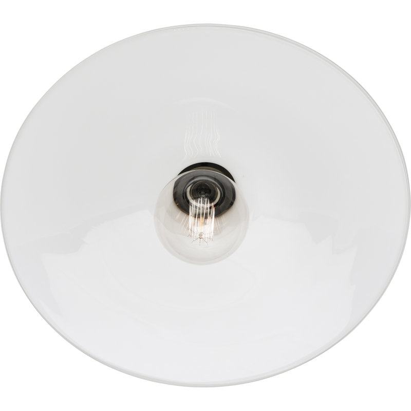 Rico Espinet Arial 1 - Light 16'' Simple Cone Semi Flush Mount, Deep Patina Bronze