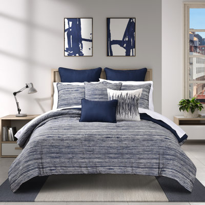 Dalton 3Pc. Comforter Set Navy