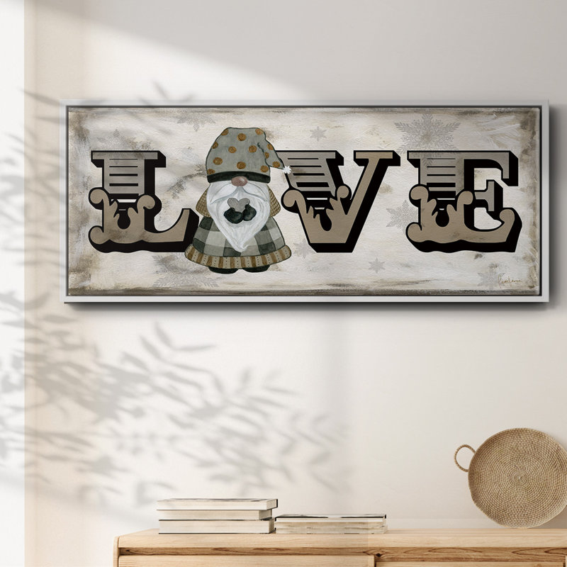 «Winter Wonderland Friend Love», toile encadrée, H 8 po x l 20 po