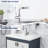 Single Handle Pull Out Kitchen Faucet With Unique 90° Swivel Sprayer Head In Three Function Modes-105707067