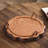Vintage Metal Serving Tray – Rustic Decorative Storage Tray for Coffee Bar, Tea, Party, Breakfast, Fruit & Appetizers, Farmhouse Home Decor for Patio or Coffee Table