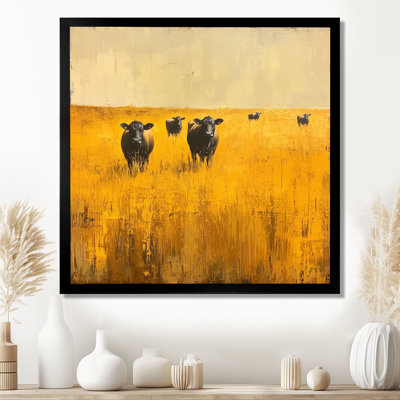 «Disument Cows In The Golden Fields I», art mural campagne