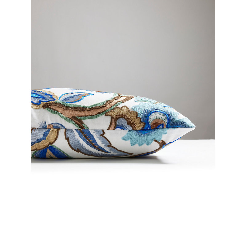 Hillside Linen Square Pillow Cover & Insert, Blue Wood
