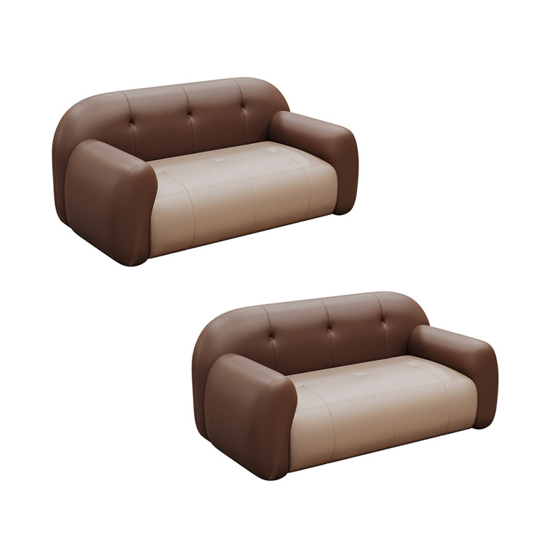 Causeuse 55,1 po Mirisola, Similicuir beige