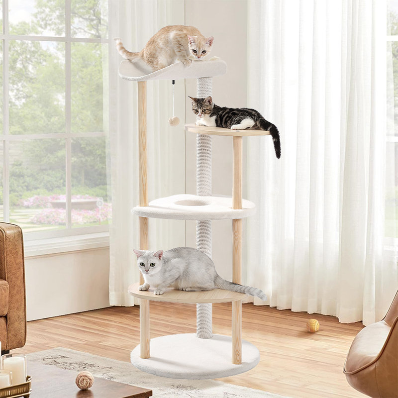 Tour à chat à 5 niveaux pour chats d'intérieur