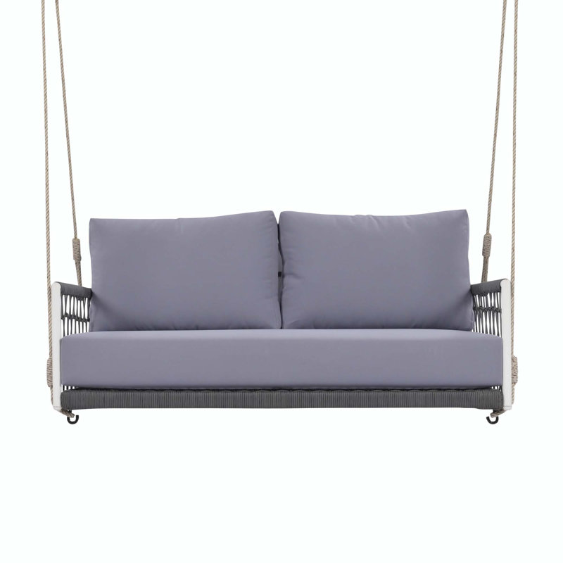 Balancelle pour 2 personnes Braynen, Gris clair, Gris clair