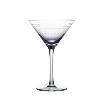 Handmade Crystal Martini Glass