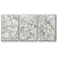 Ensemble de 3 reproductions de motifs floraux sur toile I-97795062-97795063
