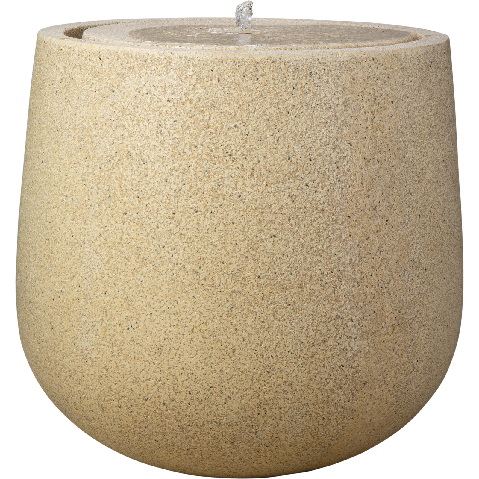 26 in. Meditation Fountain - Black Sand, Tan