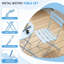  Ensemble bistro 3 pièces pliant, ensemble de mobilier de patio thermolaqué, ensemble de 2 chaises d'extérieur pour terrasse, jardin, balcon, peu encombrant, bleu-2049685785
