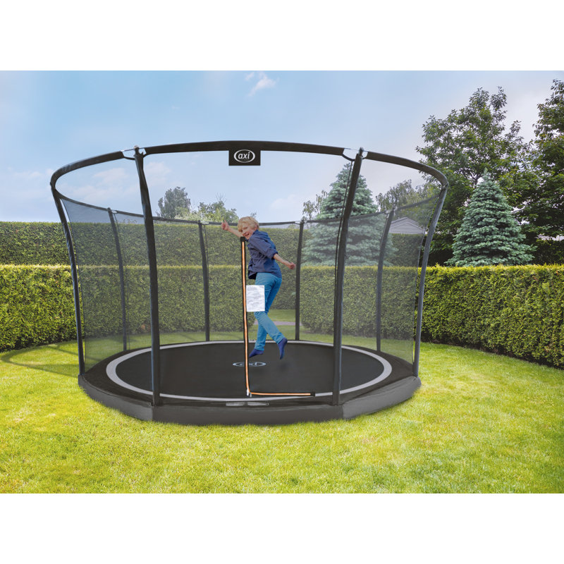 AXI 405cm Round Backyard Trampoline with Safety Enclosure, Black