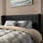  Kraatz Queen Size Wingback Upholstered Bed, No Box Spring Needed, Tufted Fabric Platform Bed Frame-630025950-630025944