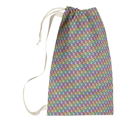 Sac à linge cubique en arc-en-ciel