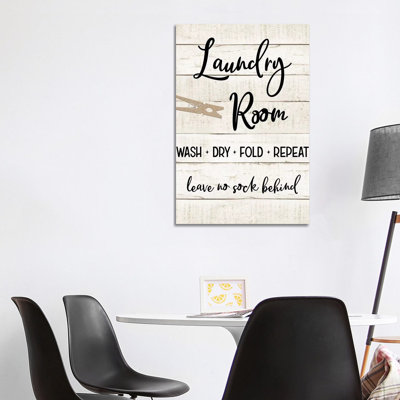 Laundry Pin I - Wrapped Canvas Print