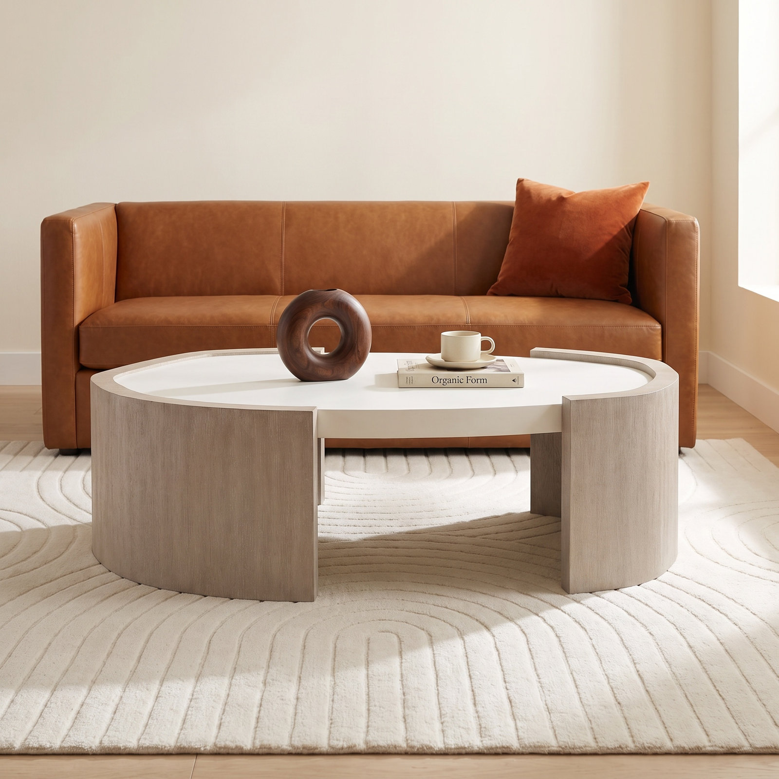 Weston 57" Oak Cocktail Table