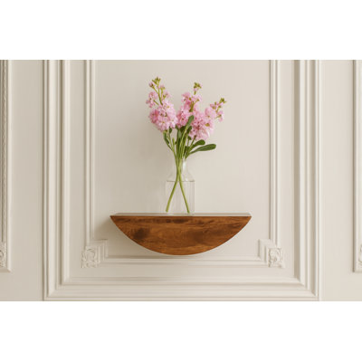 Crescent Floating Wall Shelf