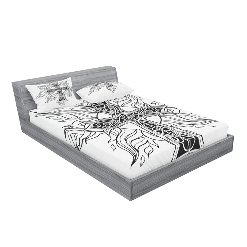 Microfiber Sheet Set, Queen Sheet Set with Fitted Sheet