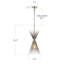 Luminaire suspendu 1 lumière Spoutnik Spike-347589103