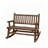 Elegant Wooden Rocking Loveseat for Backyard and Garden,  for Relaxation and Comfortable Seating.-1826168065