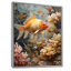 Orange, corail, poisson blanc, merveille - aquariums, art mural-106111876-134423682