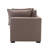 Bennett 2 Piece Flange Seam Modular Sofa  - Latte Brown Performance Fabric