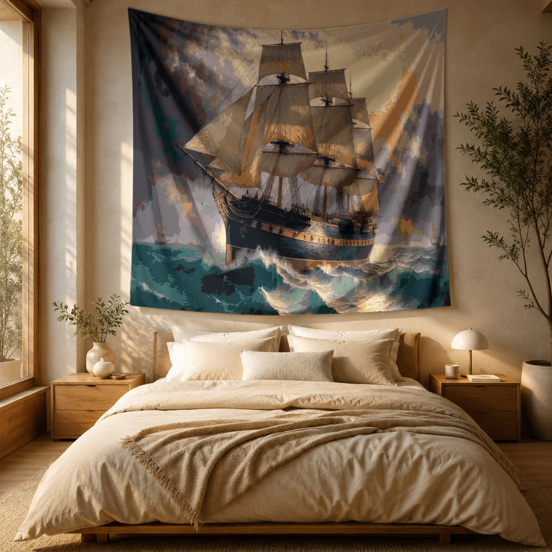Tapisserie murale Nautical, 51 po x 60 po