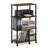 Oliveria 4-Tier Toolless Multipurpose Etagere Bookcase with Wheels-1129405906