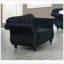 Ensemble de canapé en velours noir 3 pièces Mobilier de salon