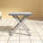 19''X19'' Aluminum Cube Side Table-653357468
