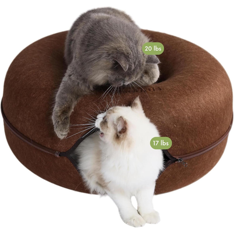 Lit pour chat Peekaboo, Grande taille: L 24 po x l 24 po, Brun