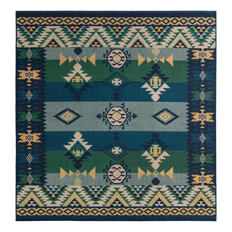 Ciudad Marlenia Indoor/Outdoor Area Rug, Carré 7 pi 10 po