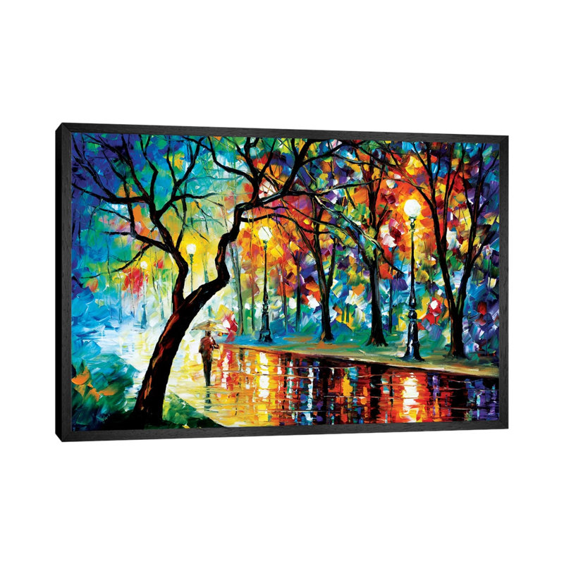 Dark Night II by Leonid Afremov - Painting on Canvas, Black Framed Canvas, 66.04 cm H x 45.72 cm W