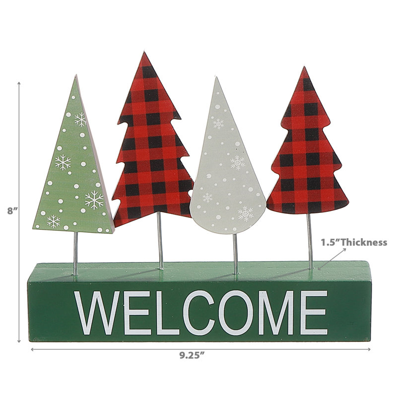 Arbres de table avec support Welcome