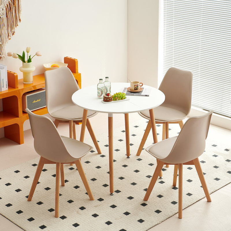 Nero Upholstered Dining Chair, Light Khaki