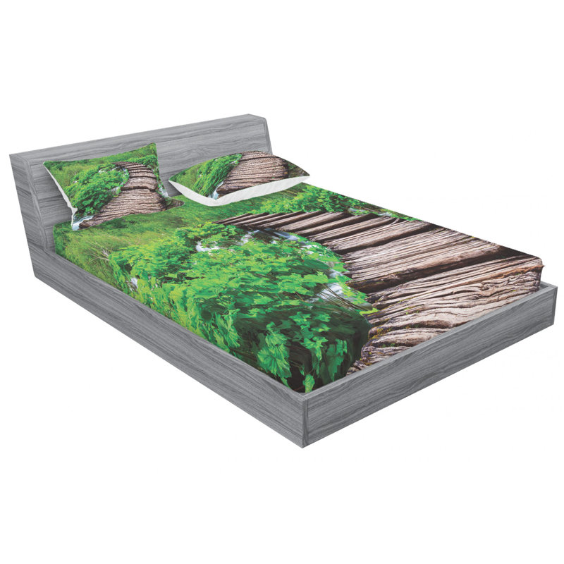 Microfiber Sheet Set, Queen Sheet Set with Fitted Sheet
