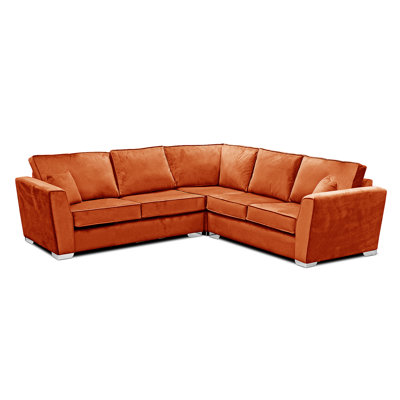 Quade 5 Seater Velvet Corner Sofa 