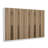 Modern Hall Stand, Walnut Color, 124.0 x 82.7 x 13.8 inches | 100% Melamine Coated Particle Board, Thickness: 0.7 inches | Elegant and Functional Design for Entryway Organization & Style-102346677