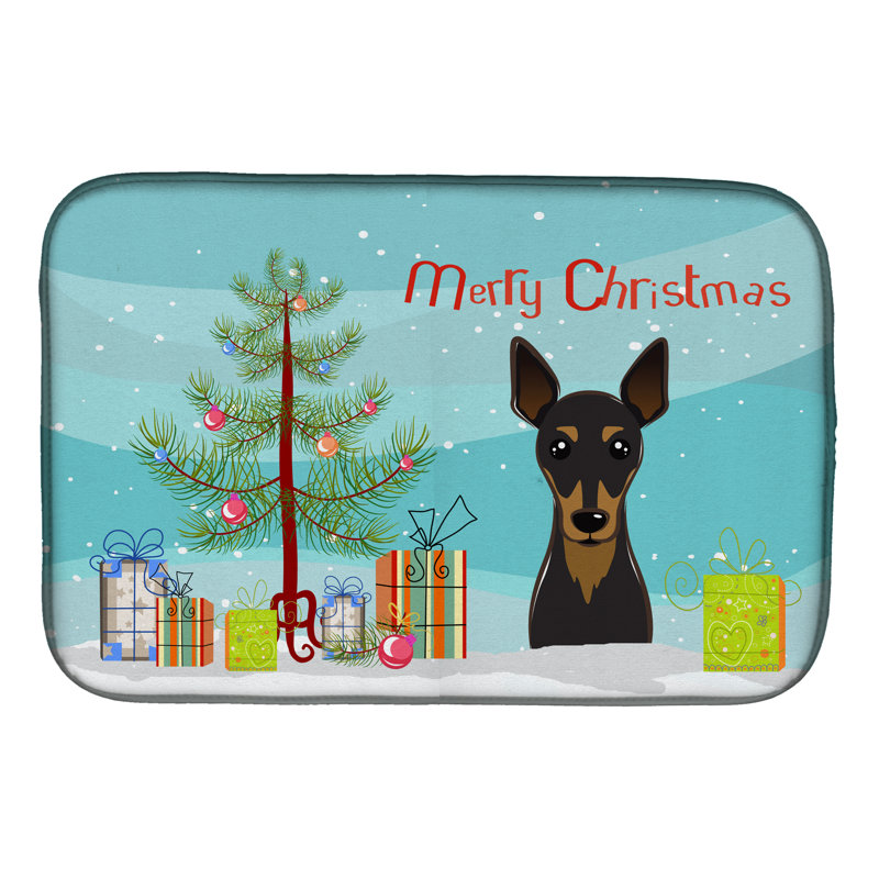 Tapis de séchage minimaliste pour arbre de noël et goupille