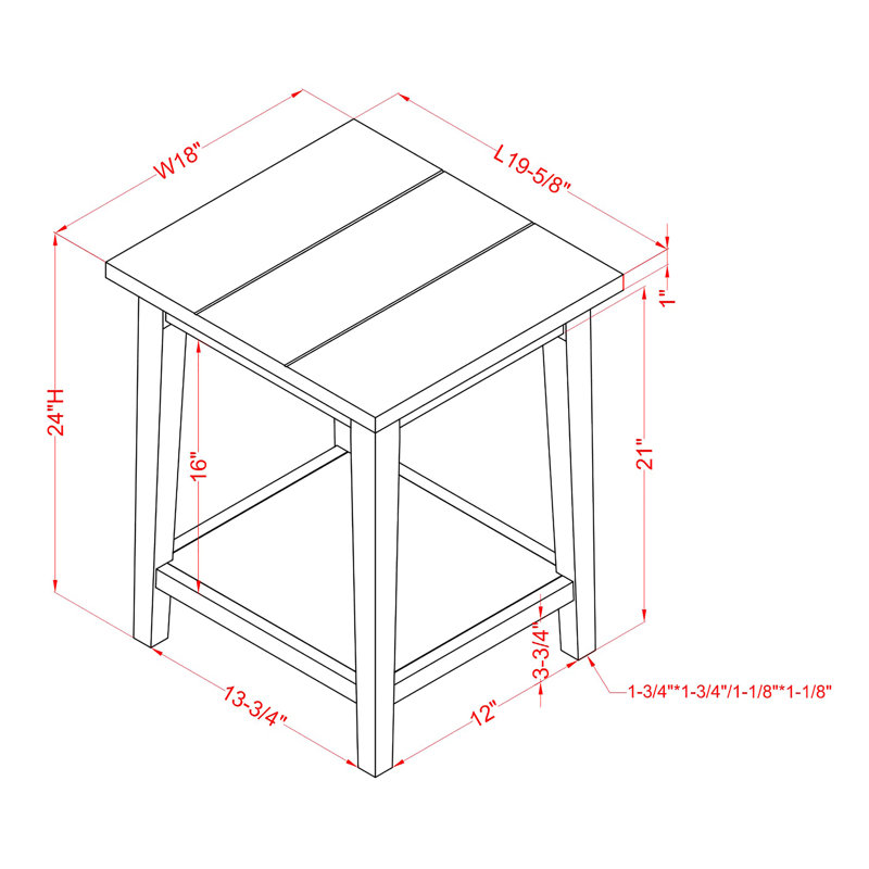 Ensemble de tables de bout Fonso, Vert