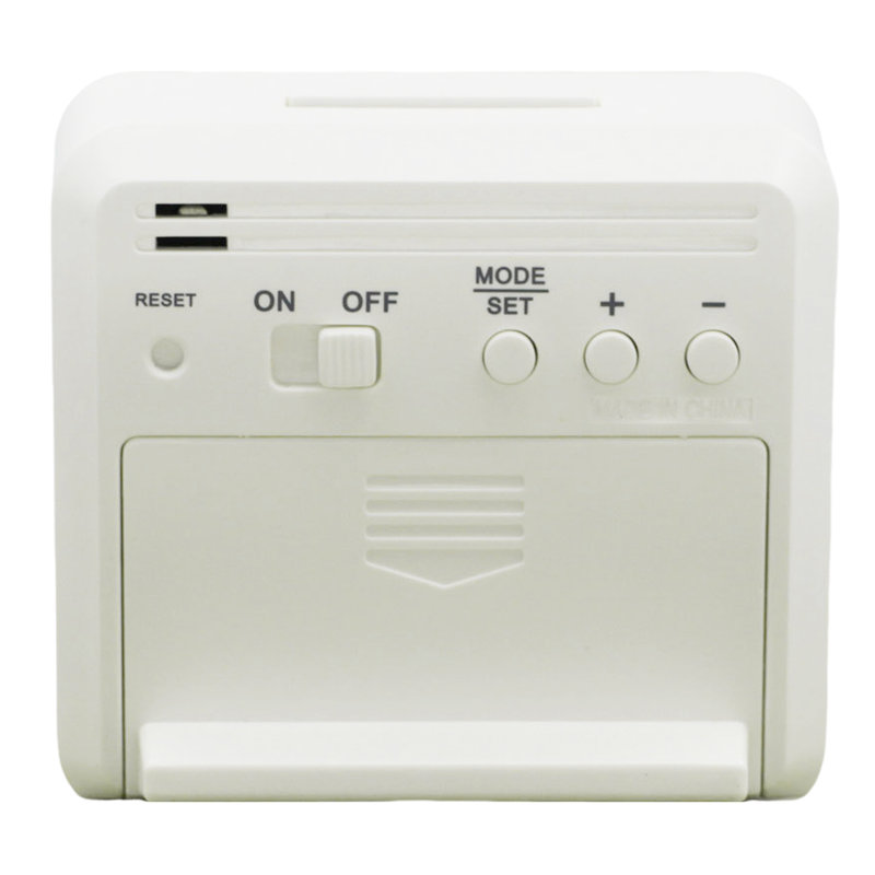 QHL097WLH Modern Digital Alarm Clock, White