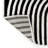 Sofia MidCentury Modern Arch Stripe Two-Tone High-Low Black/White Rug-1992632261
