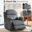 36.61'' Wide Modern Ergonomic Electric Power Recliner Chair With Remote Control, Easy-To-Clean Legs For Living Room (Set Of 2)-805507011