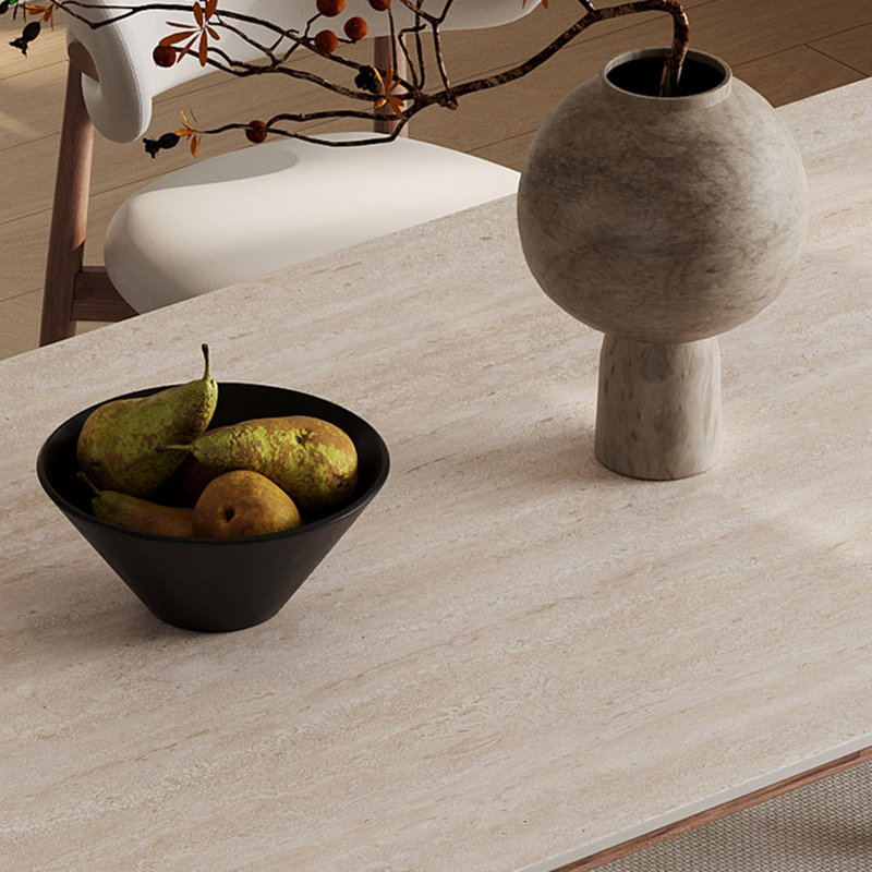 Ensembles de table de salle à manger de style italien minimaliste familial, H 29,53 po x L 70,87 po x l 35,43 po