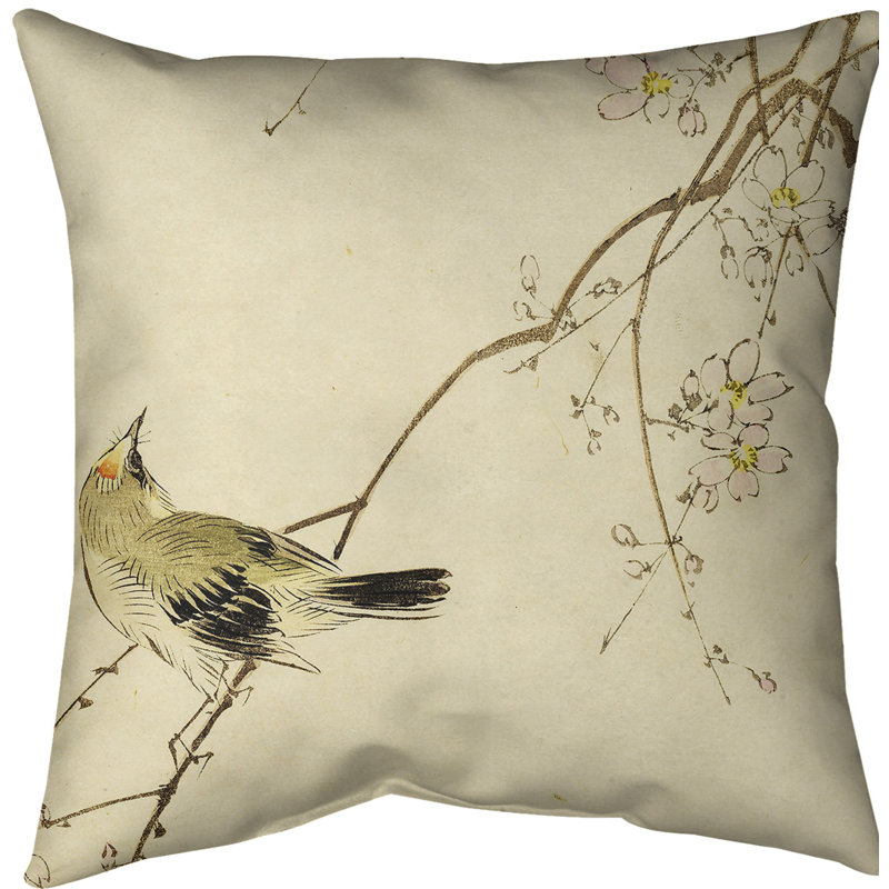 Housse de coussin japonaise, 14 po x 14 po, Jaune, Faux lin