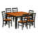 Teressa 6 - Person Solid Wood Top Four Leg Dining Set