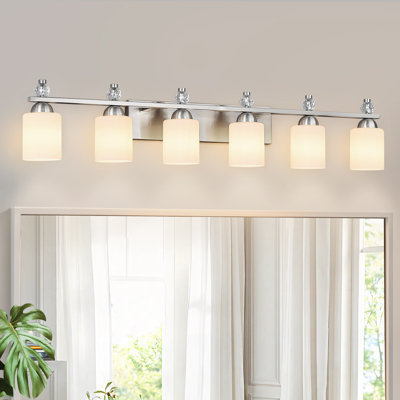 Luminaires de meuble-lavabo en verre Mid-Century E26